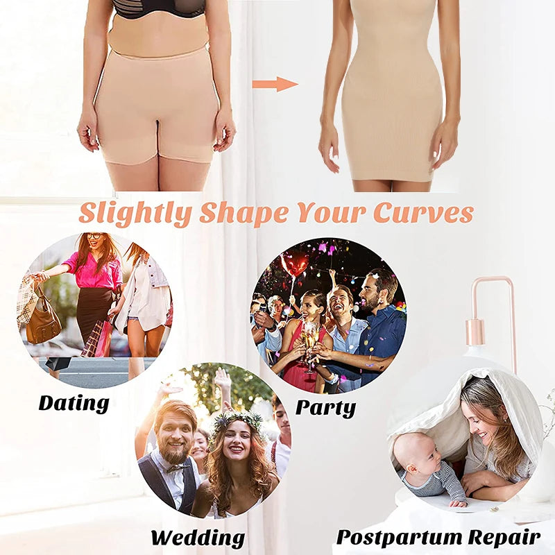Womens Tummy Control Full Slip – Invisible Body Shaper for Under Dresses