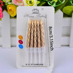 Colorful Digital Number Candles – Decorative Party Cake Toppers for Birthdays