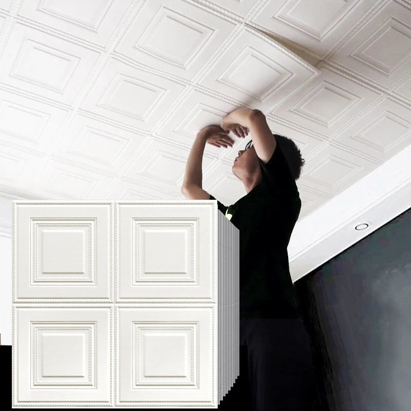 3D Foam Wall Stickers – Waterproof 70x70cm Peel and Stick for Home Decor