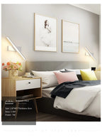 Rotatable LED Wall Sconce – Adjustable Mirror Lighting for Bathroom and Bedroom