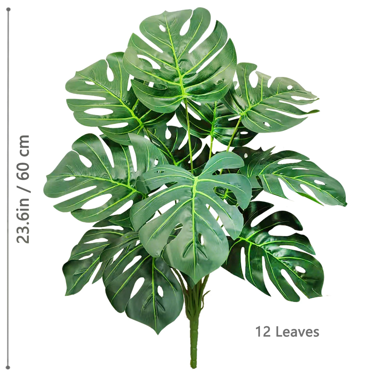 Artificial Monstera Plant – 104cm Plastic Palm Tree for Home Office Decor