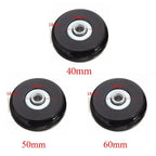 Silent Rubber Luggage Wheels – Durable Travel Bag Replacement for Repair