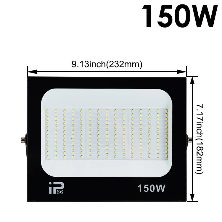 LED Flood Light – IP66 Waterproof Spotlight for Outdoor Garage and Street