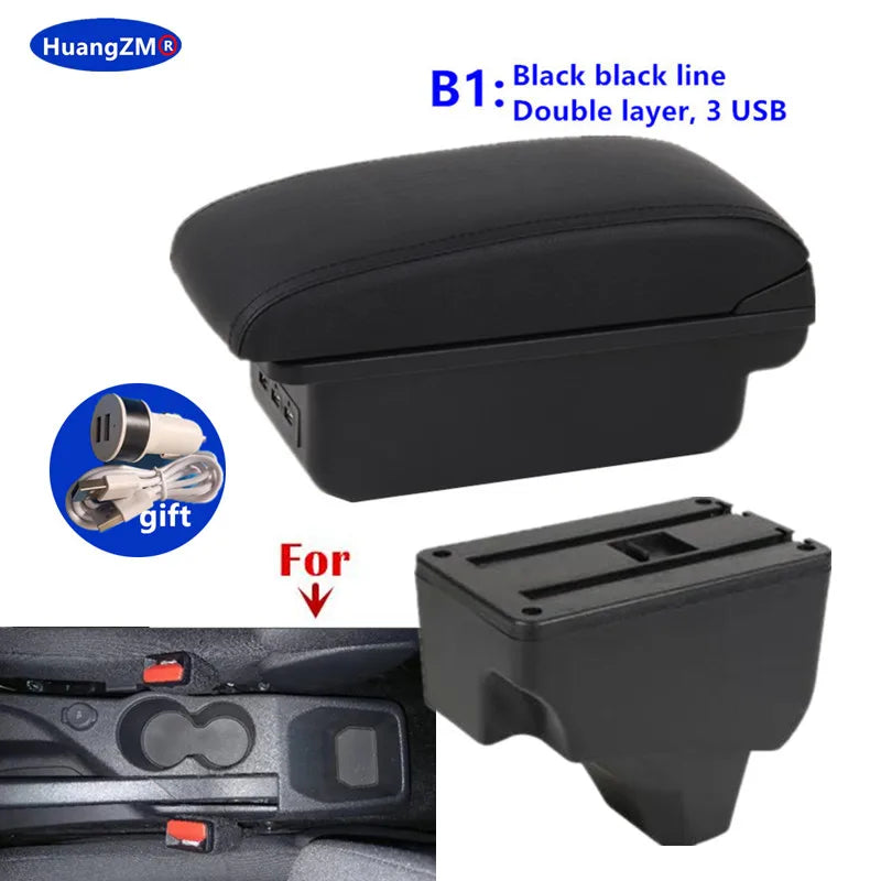 Center Console Armrest Box – Storage Organizer for Peugeot 208 and 2008