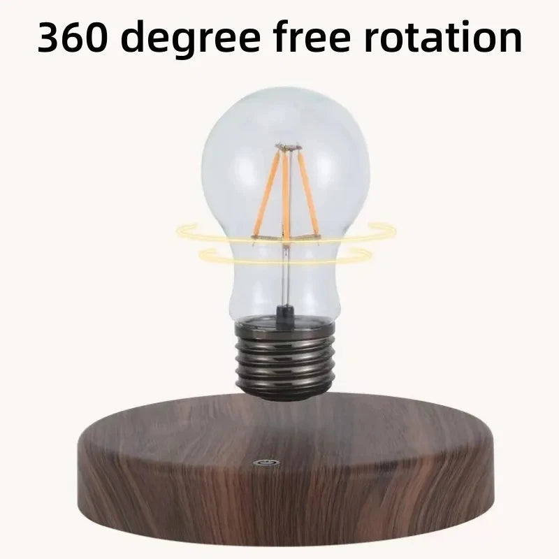 Magnetic Levitation LED Lamp – Floating Glass Bulb for Desk Decoration