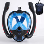 Full Face Snorkeling Mask – Silicone Anti-Fog Diving Gear for Underwater Swimming