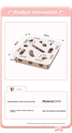 Felt Puzzle Box Toy – Interactive Hunting Exercise for Indoor Cats