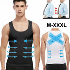 Compression Tank Top – Abdomen Slimming Body Shaper for Gynecomastia Support