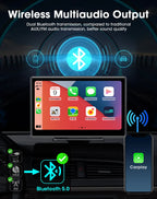 10 Inch 4K Dash Cam – Wireless Carplay GPS Navigator for Vehicle Dashboard