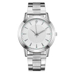 Stainless Steel Couple Watch – Silver Mesh Quartz for Fashion Accessories