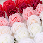 Artificial Foam Rose Heads – Realistic Silk Flowers for DIY Wedding Decor