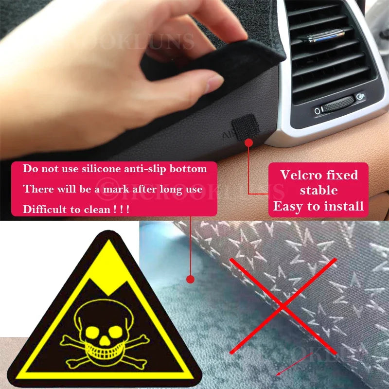 Dashboard Cover Dashmat – Protective Sunshade Carpet for Toyota C-HR