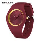 Silicone Quartz Wristwatch – Lightweight Sport Clock for Students