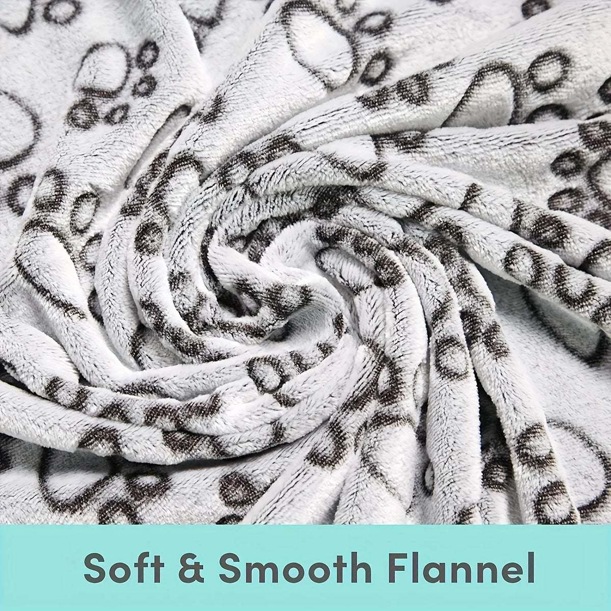 Fluffy Cartoon Pet Blanket – Warm Soft Mat for Dogs and Cats