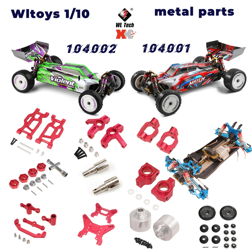 Metal Upgrade Parts – Steering and Suspension Set for RC Car