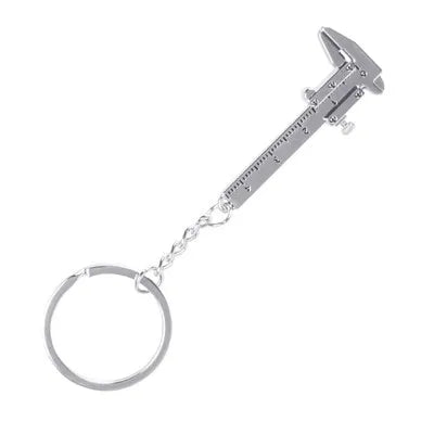 Metal Vernier Caliper Keychain – Miniature Bottle Opener for Car Accessories