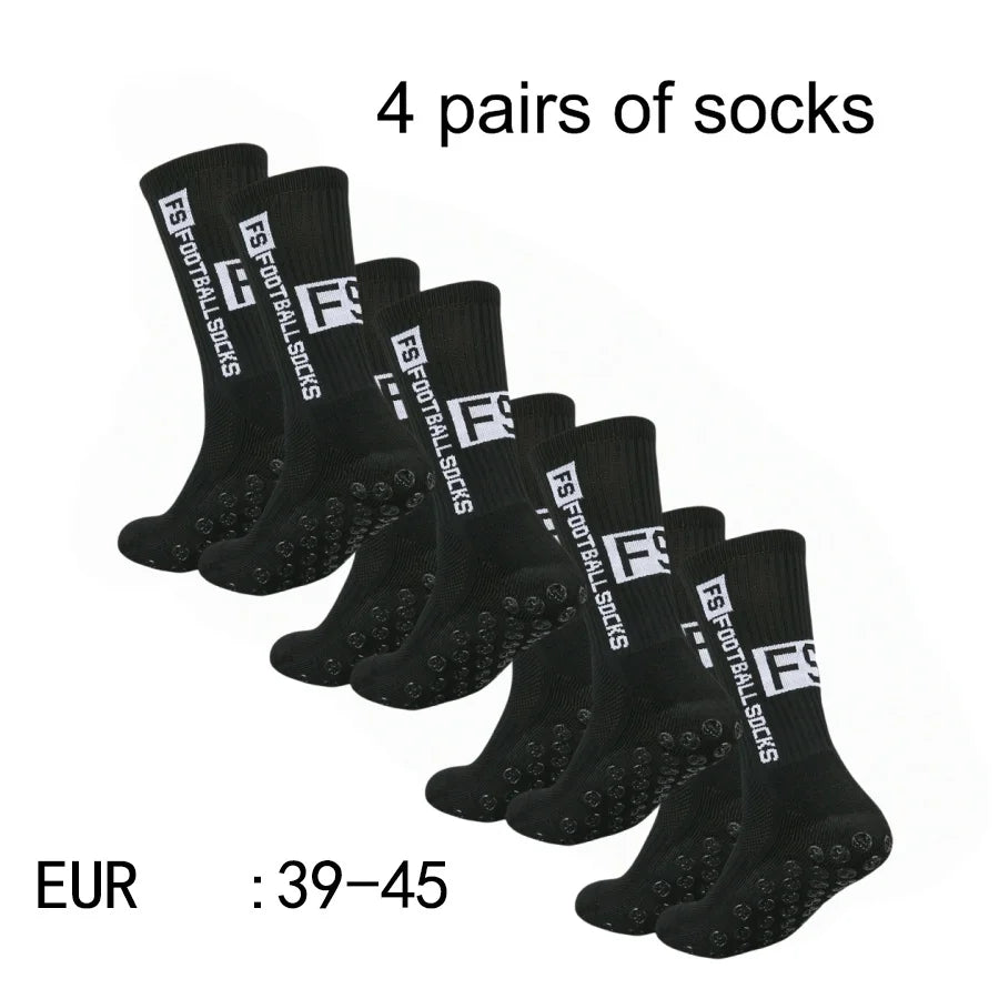 Non-Slip Athletic Soccer Socks – Cushioned Grip for Football and Basketball