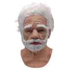 Realistic Bald Old Man Mask – Latex Creepy Cosplay Prop for Halloween