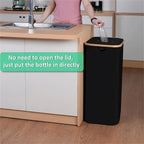 100L Kitchen Recycling Bin – Removable Tote Bags for Waste Sorting