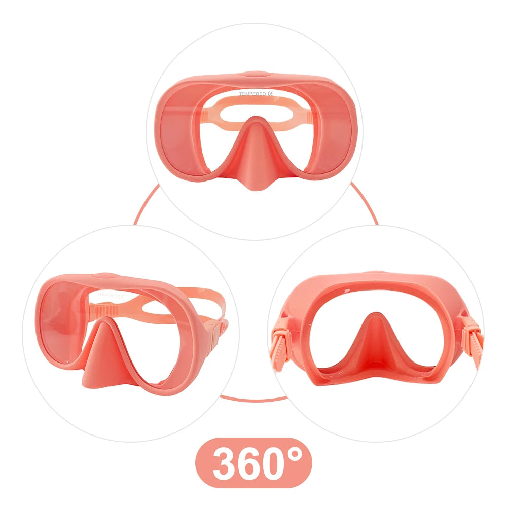 Full Face Snorkel Mask – Anti-Fog Panoramic Diving Goggles for Underwater Swimming