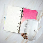 Transparent Loose Leaf Ring Binder – A4-A7 Planner for School and Office