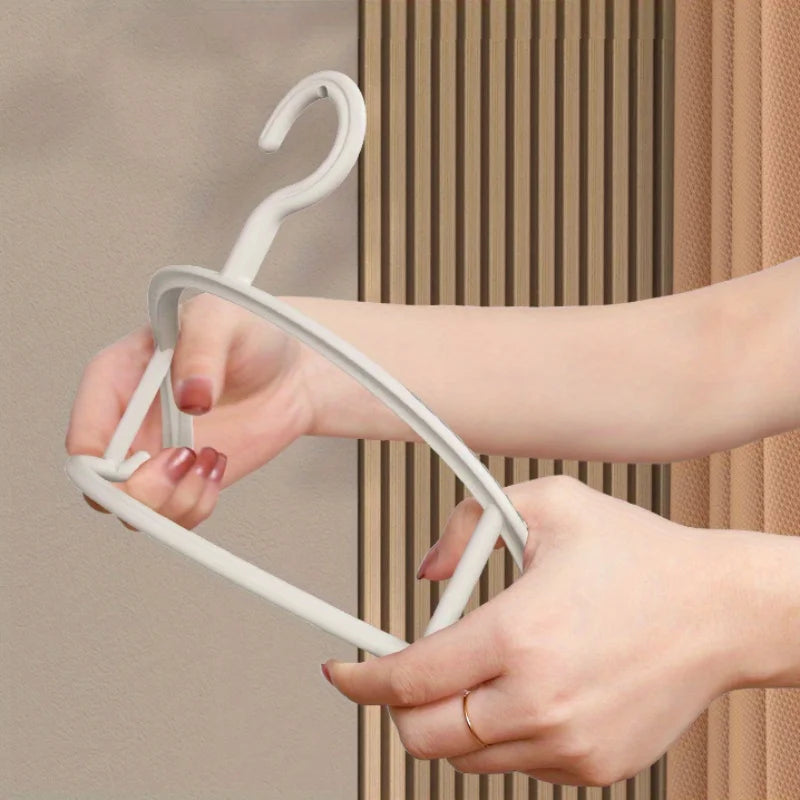 Non-Slip Plastic Hangers – Thick Wide Shoulder Drying Rack for Home Wardrobe