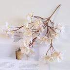 Artificial Silk Cherry Blossom Branch – 41cm Peach Floral for Wedding Decor