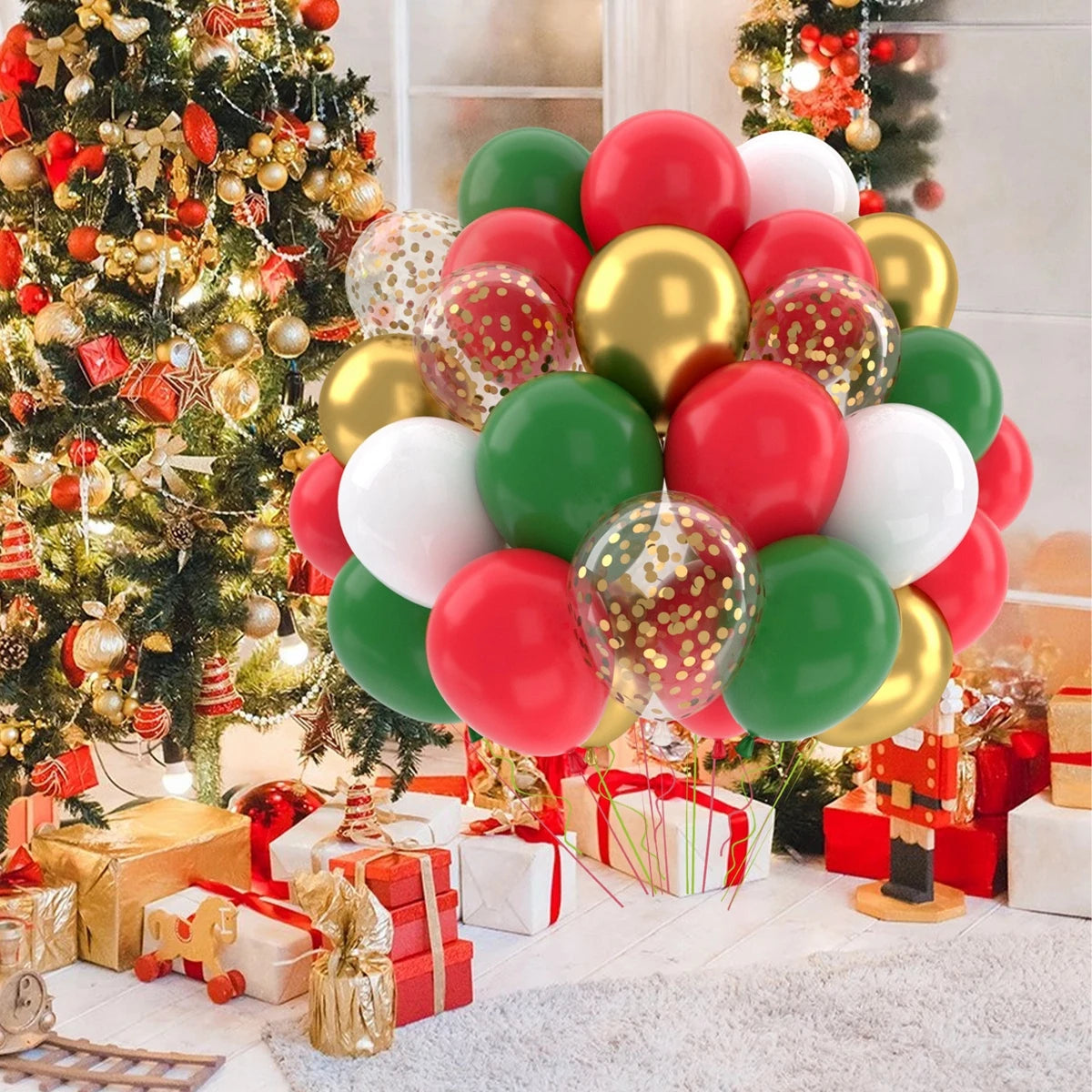 Metallic Pearl and Confetti Balloons – Decorative Latex Set for Party Events