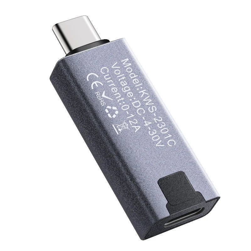 Digital USB-C Power Tester – Voltage and Current Monitor for Battery Testing