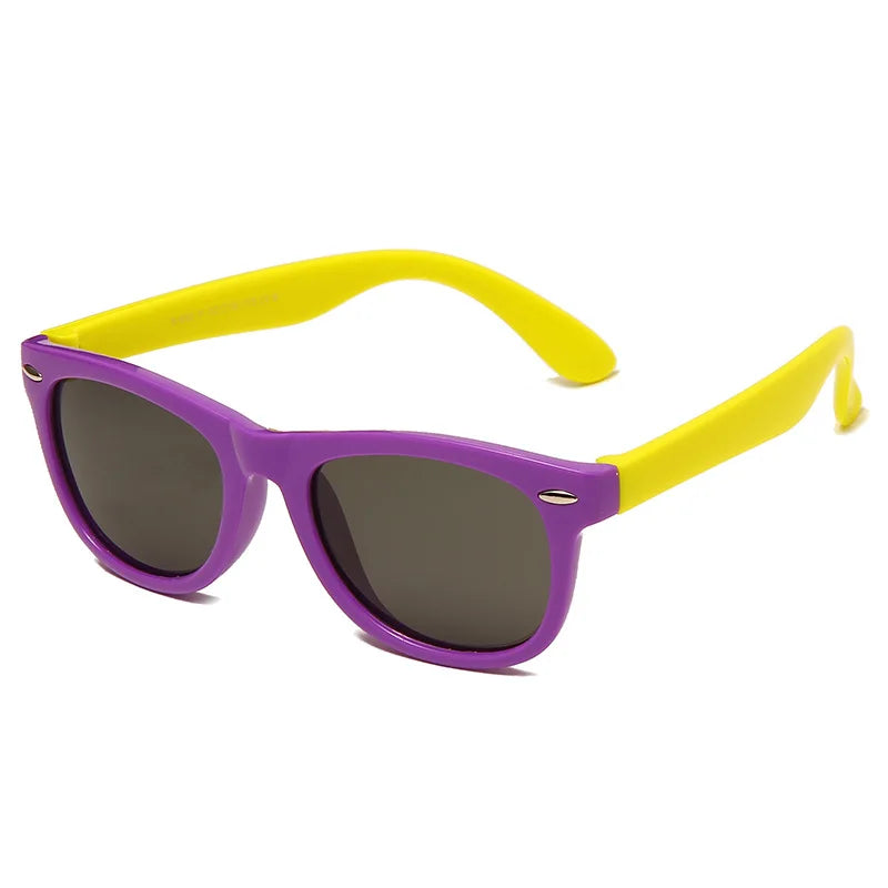 Silicone Kids Sunglasses – UV400 TR90 Goggles for Outdoor UV Protection