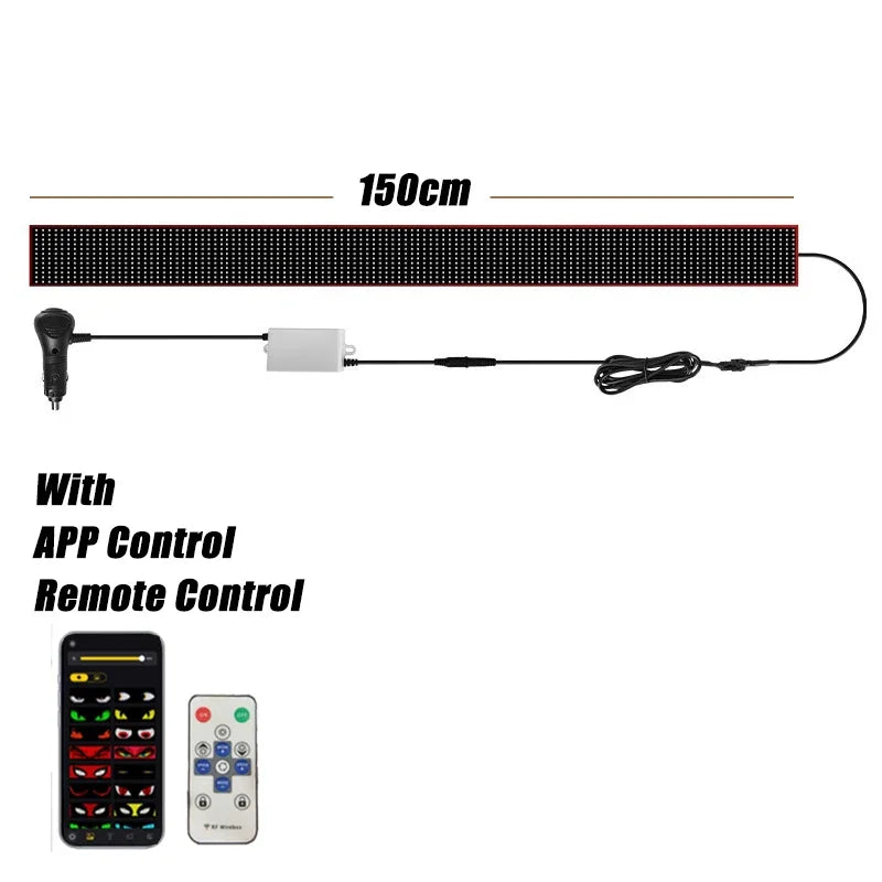 LED Pixel Panel Display – Flexible Scrolling Screen for Car Windshield