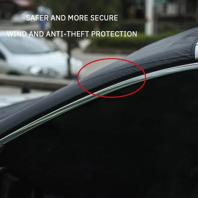 Magnetic Windshield Snow Cover – 210x120cm Waterproof Sunshade for Winter