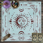 Snake Floral Tarot Tablecloth – Astrology Altar Decor for Divination Rituals
