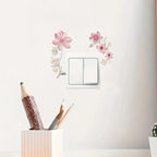 Floral PVC Wall Decal – Removable Waterproof Sticker for Home Decor