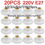 E27 Screw Light Bulb Socket – Ceiling Lamp Holder Base for Home Lighting