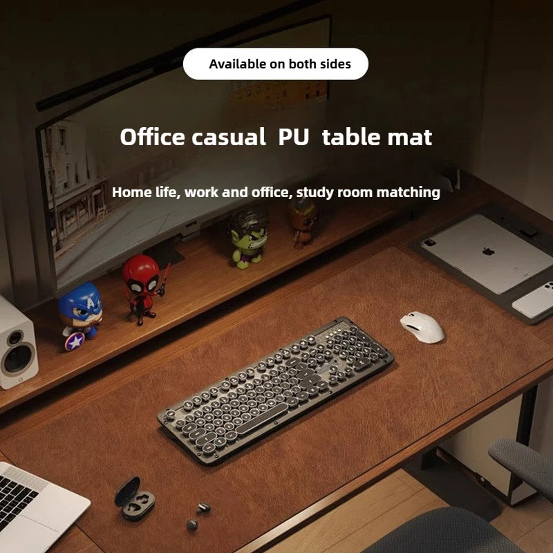 Large PU Suede Desk Mat – Waterproof Non-slip Pad for Gaming Setup