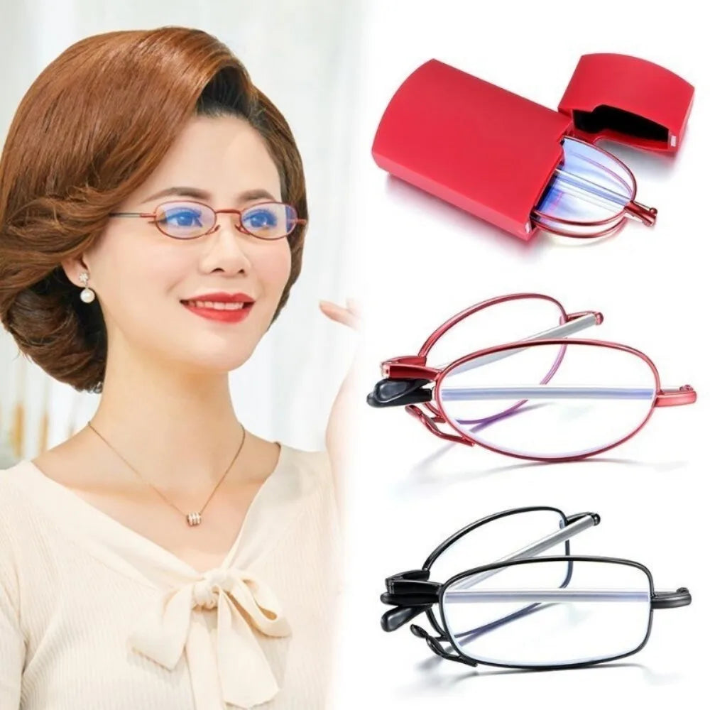 Foldable Anti Blue Light Reading Glasses – Magnified Eyewear for Men and Women