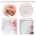 Self-Adhesive Wall Hooks – Waterproof and Oilproof for Kitchen Bathroom