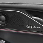 3D Aluminum Car Badge Emblems – Interior Audio Decoration for Audi Models