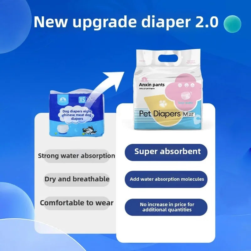 Disposable Male Dog Diapers – Leak-proof Waterproof Shorts for Puppy Care