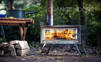 Portable Wood Burning Camping Stove – Foldable Secondary Combustion Chimney