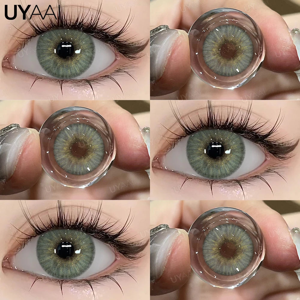Color Contact Lenses – Natural 14.5mm Big Black and Brown Pupils for Beauty Makeup