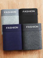 Soft Cotton Boxer Briefs – Breathable Elastic Underwear for Daily Comfort