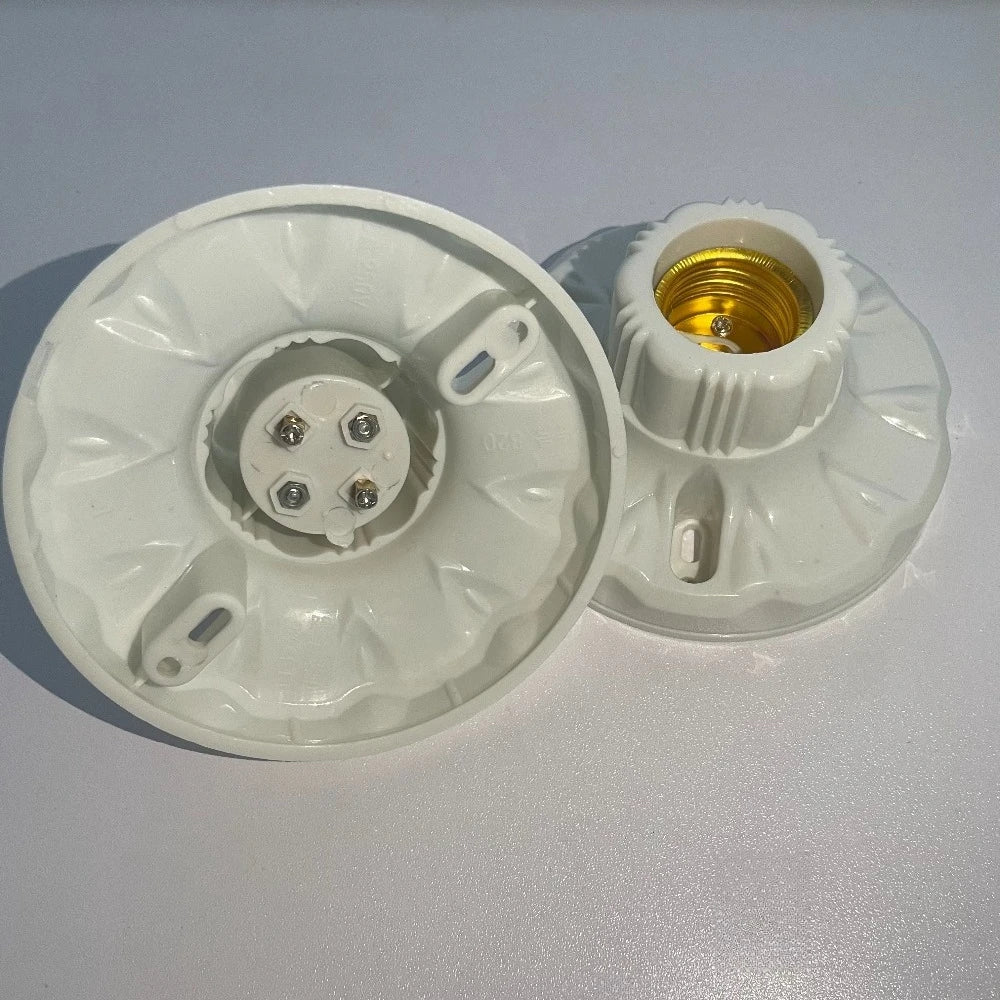 E27 Screw Light Bulb Socket – Ceiling Lamp Holder Base for Home Lighting