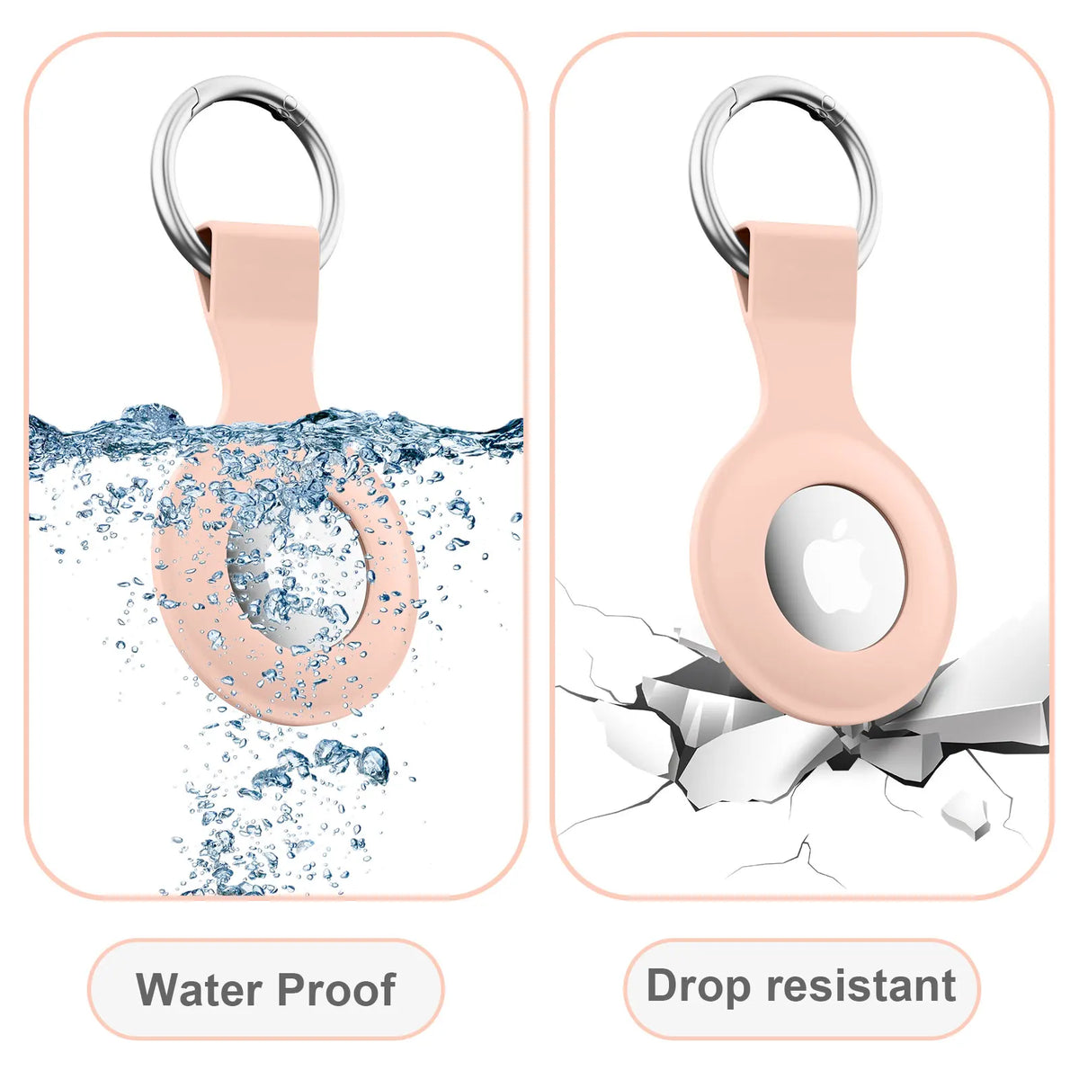 Silicone Apple AirTag Case – Protective Keychain Sleeve for Tracker Security