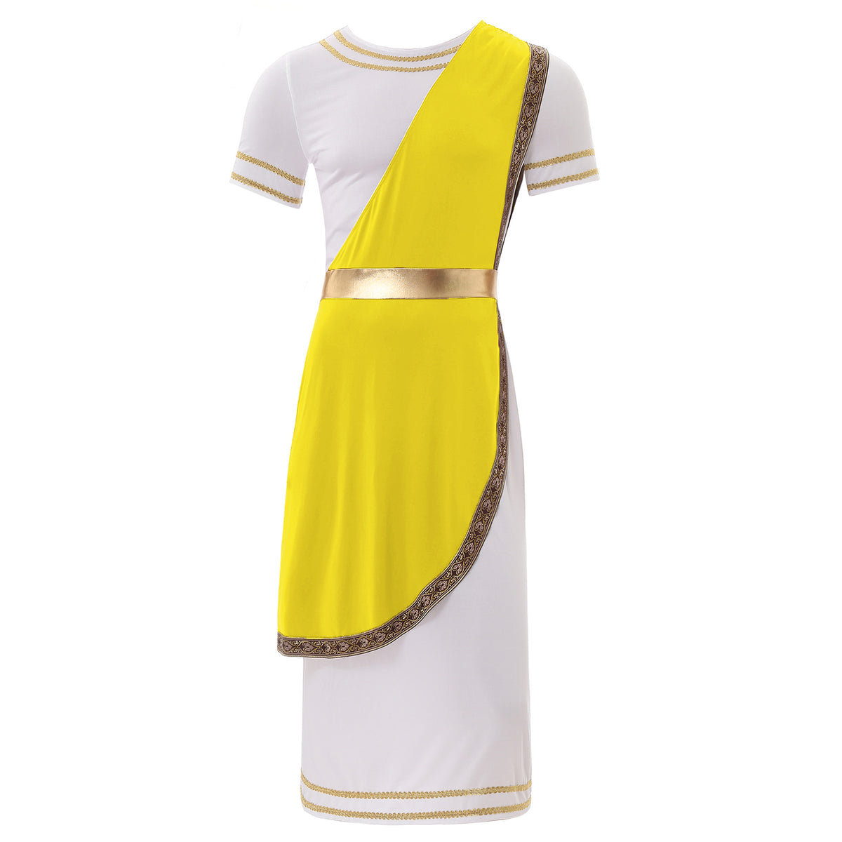 Ancient Greek Toga – Men’s Roman Robe for Halloween Cosplay Costume