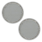 Bling Rhinestone Car Coasters – Anti-Slip Cup Holder Mats for Auto Interior