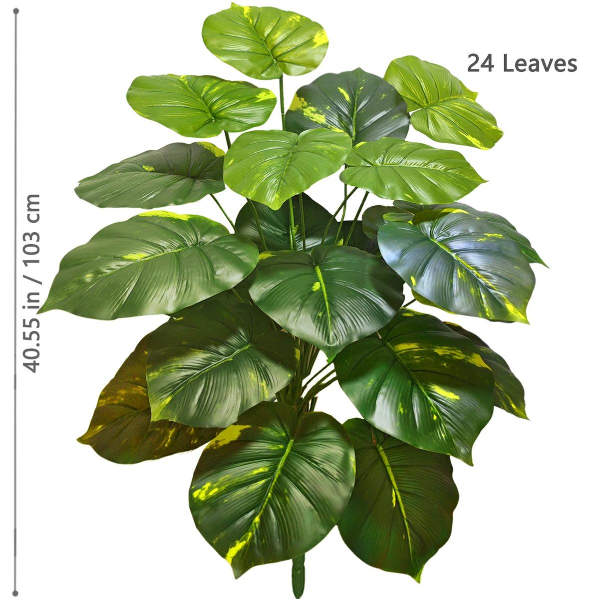 Artificial Tropical Leaf Plant – 60-103cm Potted Faux Greenery for Home Decor