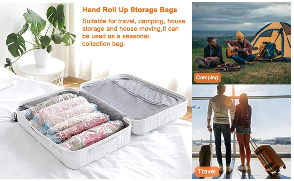 Travel Compression Bags – Vacuum Seal Storage for Luggage and Cruise Packing