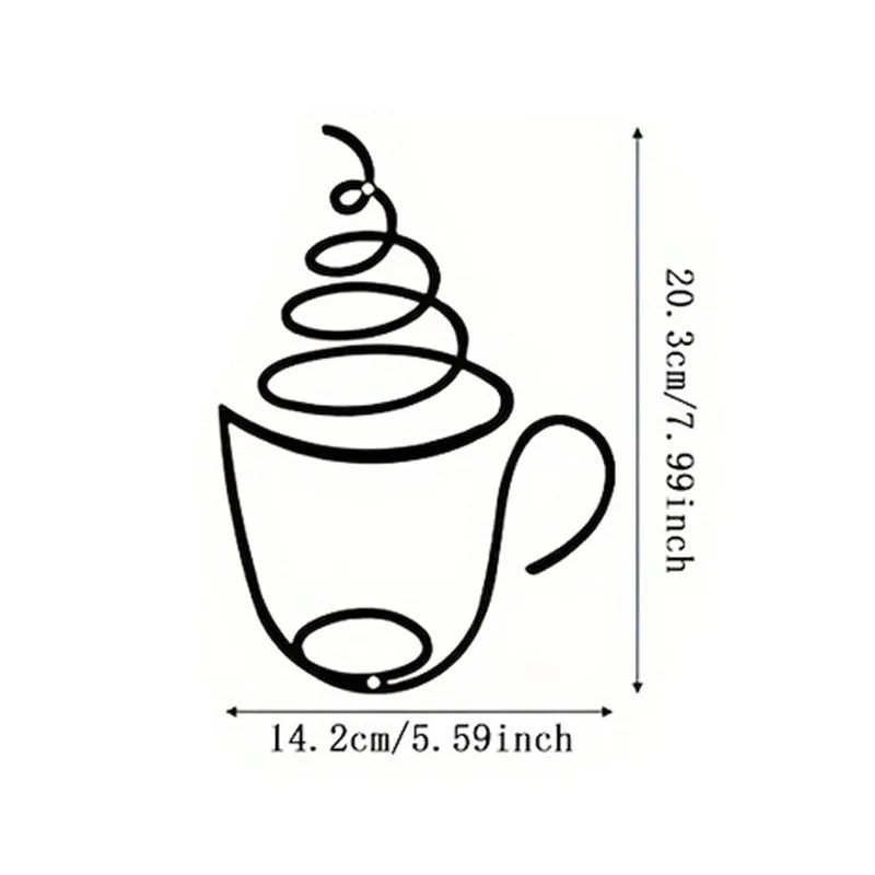 Metal Coffee Wall Art – Rustic Iron Signs for Coffee Shop Decor